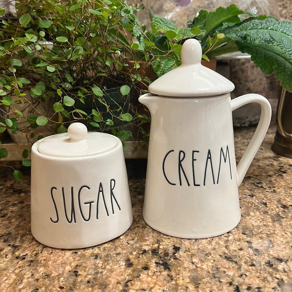 RAE DUNN SUGAR and CREAM